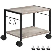 Under Desk Printer Stand 2tier Printer Cart With Storage Rolling Printer Table O