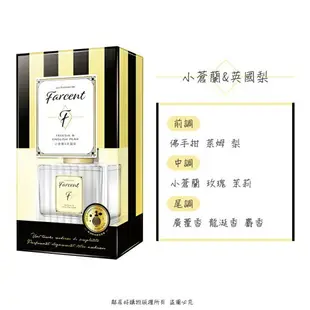 【farcent花仙子】香水室內擴香(內售補充品)-(小蒼蘭&英國梨/鼠尾草&海鹽) 室內香氛 去味除臭