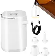 Portable Inflator Air Pump - Travel Air Pump,Rechargeable Deflation Device for Camping Home Garage Boating Beach Pool Floats Basketball Soccer Toy Kayak Raft