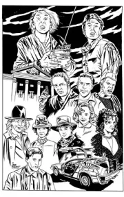 Back To The Future Trilogy Original Art, Christopher Lloyd, Michael J. Fox