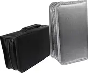 2pcs Portable CD Bag CD Storage Holder DVD Case for Car CD Carrying Case CD Container Car CD Bag DVD Storage Holder DVD Cases Portable CD Case CD Binder CD Organizer CD Holder
