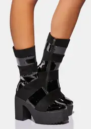 [Lamoda] Told You So Striped Platform Boots
