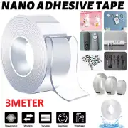 Reusable Heavy Duty Transparent Gel Tape Sticky Pads Adhesive Double Side Nano