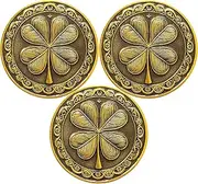 Good Luck Eagle Four-Leaf Clover Lucky Coin Lottery Ticket Scratcher Tool Lucky Charm Gift for Women Men Kids (Pack of 3)