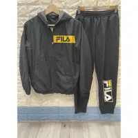 在飛比找蝦皮購物優惠-近新 FILA 風衣夾克155+贈FILA棉質長褲145～買