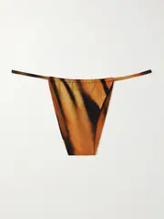 [SKIMS] SKIMS - + Roberto Cavalli Signature Swim String Bikini Bottom - Tiger Face - Multi - S S Multi