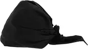 [VALICLUD] Japanese Chef Head Wrap Kitchen Cooking Hat Asian Style Pastry Hat Scrub Cap for Dentist Comfortable Adjustable Black