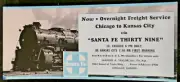 CDS Railroad Blotter AT&SF Santa Fe Thirty-Nine