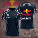 RED BULL TAG HEUER 夏季新款男士 T 恤甲骨文紅牛 MOTOGP RACING MOBIL 1 標籤