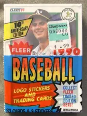 1990 Fleer Cello Pack Jose Canseco Athletics (Top) Craig Biggio Astros (Back)