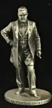 Vintage 1985 Danbury Mint Ulysses S Grant 2 1/4 inch Pewter Statue Mint