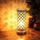 Crystal Table Lamp Touch Control Dimmable Accent Desk Lamp Bedside Modern
