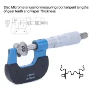 Micrometer Disc Outside Caliper Gauge Measuring Tools Kit 0-25mm 25-50mm 0.01mm