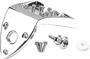 Kisangel 1 Set Stable Metal Mandolin Tailpiece Hardware for String Mandolin Enhances Authentic Tone Tuning Stability Easy String Loading Replacement Durable Design for All Climates