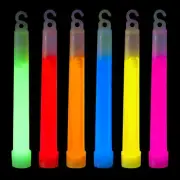 10 PCS Glow Sticks Bulk, 6” Industrial Grade Colorful Light Sticks. Ultra Bright