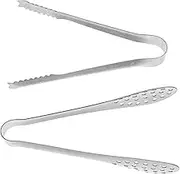 ABOOFAN 6pcs Stainless Steel Tongs Set Mini Tongs for Cooking Tea Party Coffee Includes Versatile Kitchen Utensils for Serving Appetizers and Desserts