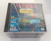 Set Of 9 Verbatim DataLifePlus CD-R Brand New Sealed