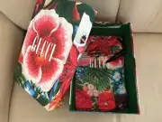 Auth Brand New GUCCI Empty Box Shoes Bags Storage Travel + 2 Dust Bags Floral