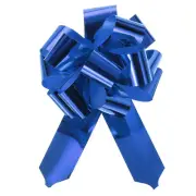 10pcs 4" Metallic Large Big Pull Bow Gift Wrapping Bows Ribbon, Blue