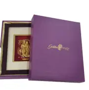 24k gold Radha Krishna leaf sheets Frame for Gift and Home Decor (20 X 25 cms)