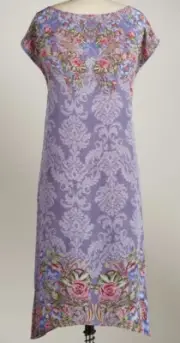 NWT Sundance Catalog Purple Floral “Impressions Dress” Size XS $158
