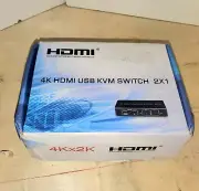 4K HDMI usb KVM switch 2x1