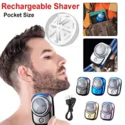 1PCS USB Mini Shave Pocket Size Portable Electric Shaver Rechargeable Razor Men/