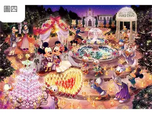 日本代購 多款 迪士尼正版 米奇與米妮 夢幻婚禮 正版拼圖 發光拼圖 夜光拼圖500片1000片