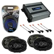 Fit Chrysler Sebring Sedan 02-05 Speaker Upgrade Kicker (2) DSC693 HA-A400.4 Amp