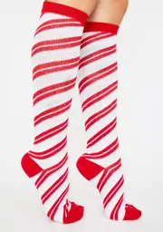 Sleigh Gurl Candy Cane Socks