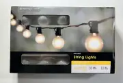 Portfolio Landscape 13 Feet Black Finish String Lights W/ 10 Lights Incandescent