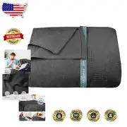 All-Season Waffle Weave Cotton Blanket 108x90 - Soft, Durable & Machine Washable