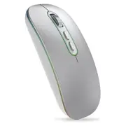 LED Wireless Mouse Slim Rechargeable Bluetooth Mouse Portable Silent Wireless...