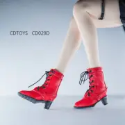 cdtoys cd029D 1/6 Red Solid Lace-up High-top Shoes Fit 12inch Acrion Figure Toy