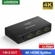 UGREEN 2 Ports HDMI Switch Selector Switcher Splitter Hub IR Remote for PS3 HDTV
