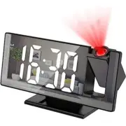 Aoibox Projection Alarm Digital Clock 7.8" Bedroom Office Large Screen White