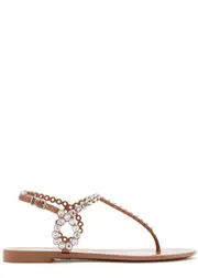 Aquazzura Almost Bare Embellished Rubber Sandals - Pink - 40 (IT40 / UK7) 40 (IT40 / UK7)
