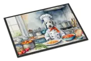 Bedlington Terrier The Chef Doormat Front Door Mat Indoor Outdoor Rugs for