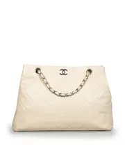 2000-2002 Beige Vintage Matelasse Chain Bag