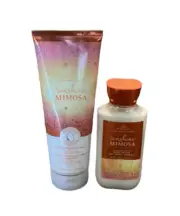 Bath & Body Works Sunshine Mimosa Body Wash + Body Lotion New