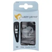 Lady Jayne Black One Touch Clips Pack 10