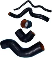 Rynplex Air Intake Silicone Turbo Intake Hose Tube Kit Black, for VW, for Golf, IV, for Bora, 1.8T Car Air Intake Hose