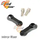 BLACK 10mm Mirror Extenders Adaptor For Honda CB 600F Hornet 97-13 12 11 10 09