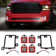 3'' LED Light Pod + Fog Mounts + Wiring For Ram 1500 2013-2014 2015 2016 17 18