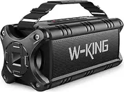[W-KING] Bluetooth Speaker, 90W Peak 50W RMS Loud Speakers Bluetooth Wireless, IPX6 Waterproof Outdoor Portable Wireless Speakers Subwoofer Deep Bass/Bluetooth 5.0/Power Bank/40H Play/TF/AUX/NFC/EQ