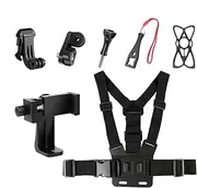 Chest Mount - Premium Mobile Phone Chest Strap, Secures and Adjustable Phone Holder | Lightweight, Sweat Resistant, Idea for Running, Gym, and Outdoor Workouts, Innovative Mobile Phone Chest Strap