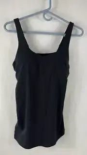 NWT The Original Perfect Fit Cami sz 34B underwire Built in Bra Black Cotton