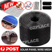 30m Solar Panel Bird Proofing Kit Coated Galvanising Steel Mesh & 100fasteners