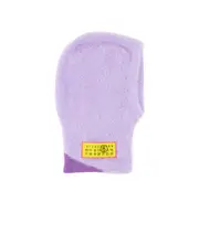 Numbers-motif textured balaclava S,M Purple
