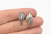 Sterling Silver Peacock Feather Hook-N-Go, 10x22mm, JBB Findings